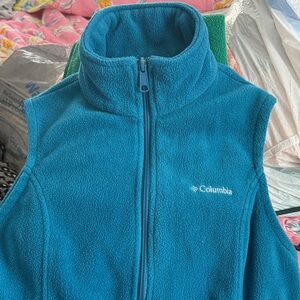 Columbia Turquoise Fleece Vest
